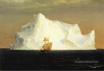  Hudson Peintre - Le paysage des icebergs Fleuve Hudson Frederic Edwin Church